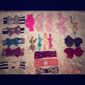 !!SOLD!! 21 piece headband for baby/toddler